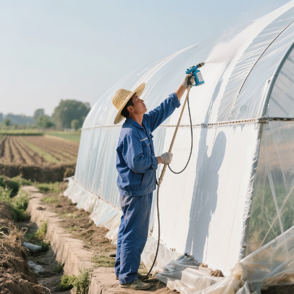 Greenhouse cooling and sunscreen agent: the 